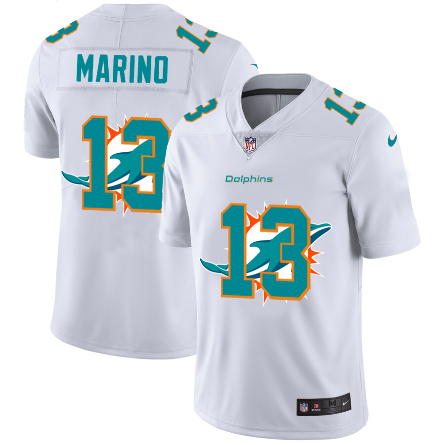 2020 New Men New Nike Miami Dolphins 13 Marino White Limited NFL Nike jerseys